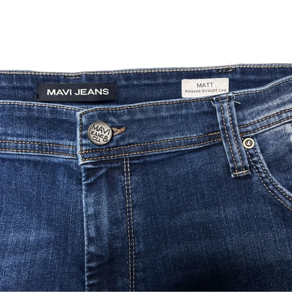 40/32 Mavi Jeans Matt Relaxed Straight Leg Men’s Size 40 32 Dark Wash